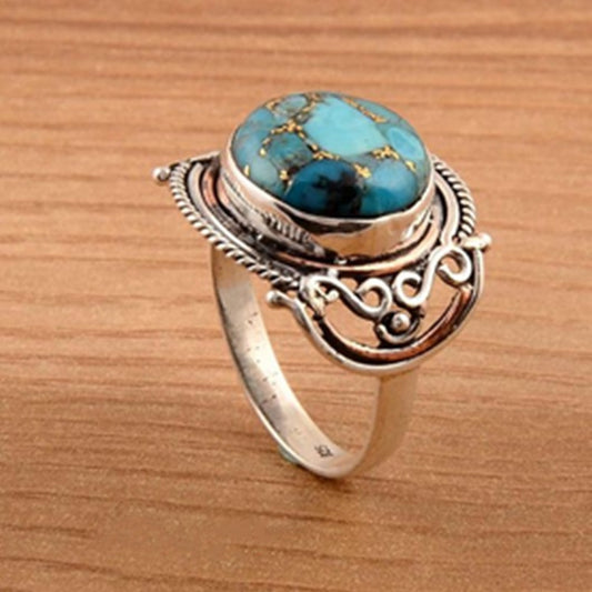 Simple Turquoise Retro Style Popular Creative New Bracelet Ring