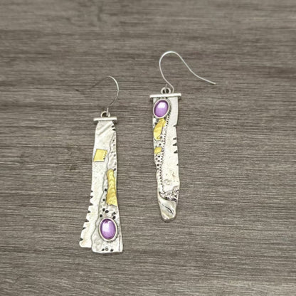 Personalized Design Sickle Serrated Eardrops