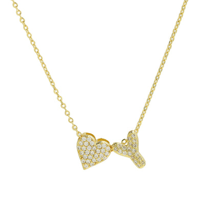 Inlaid Zirconium Balloon Bubble Heart-shaped 26 English Letters Necklace