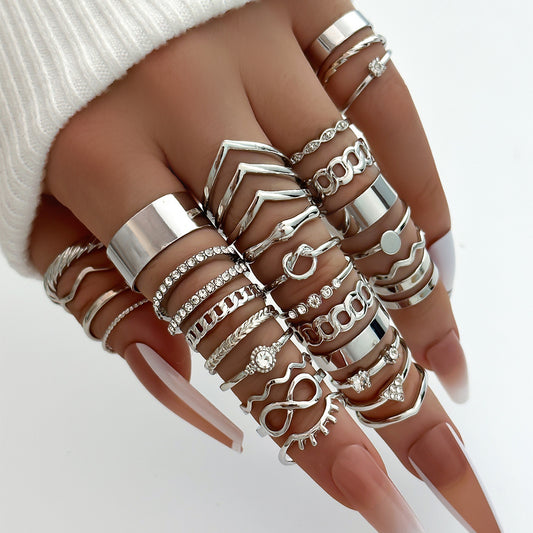 Fashion Personality Mixed Pearl Ring For Women