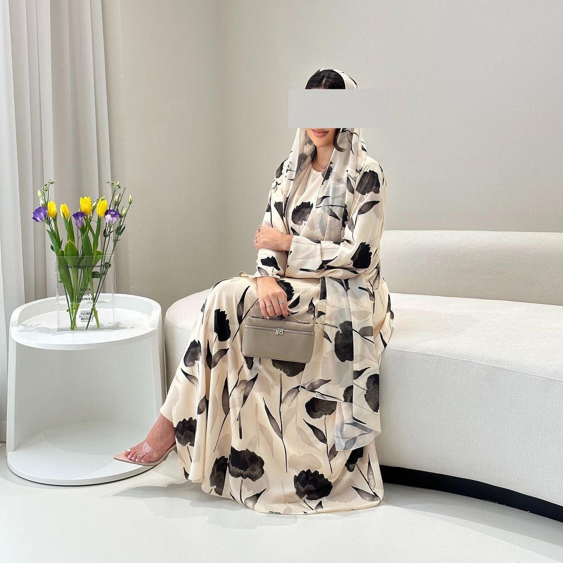 European And American Long-sleeved Printed Robe Jacket