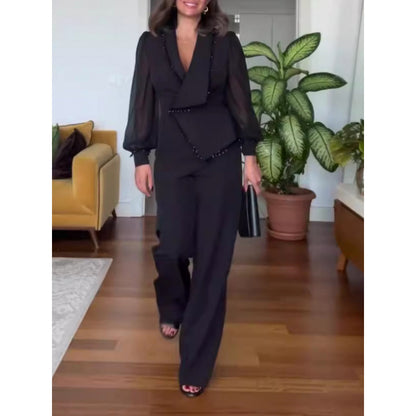 Waist-controlled Wide Leg Jumpsuit