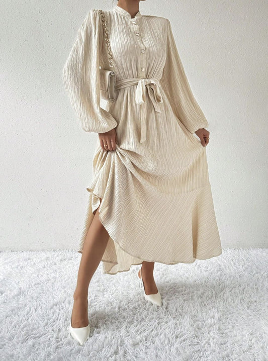 Women's Fashion Graceful Personality Self-tie Dress