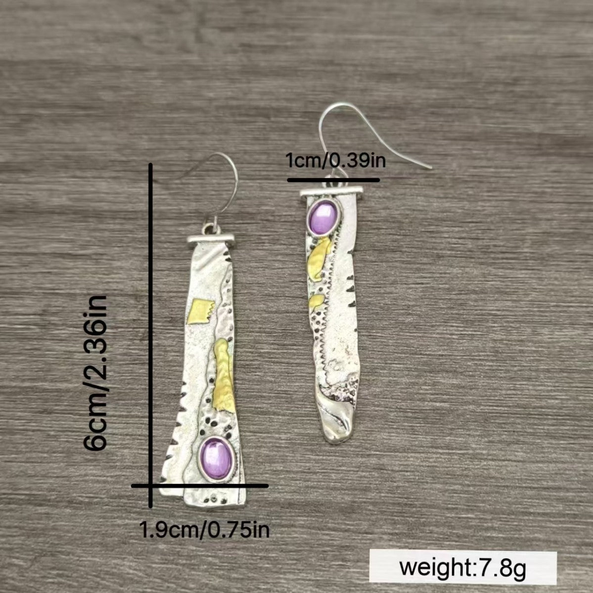 Personalized Design Sickle Serrated Eardrops