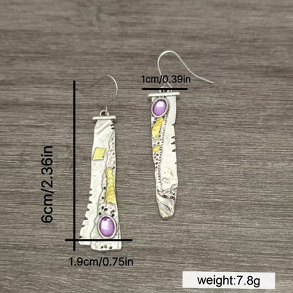 Personalized Design Sickle Serrated Eardrops