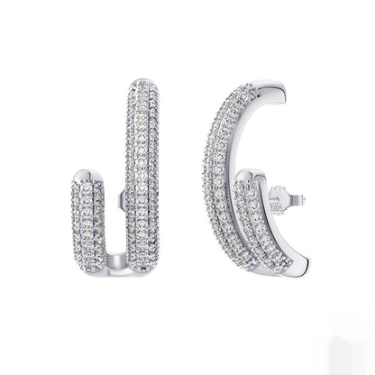 Special-interest Design C- Shaped All-match Temperament Earrings