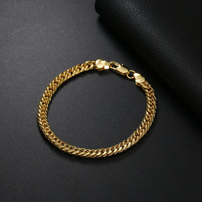 Women's Fashion 18K Silver Plated 6MM Full Side Bracelet