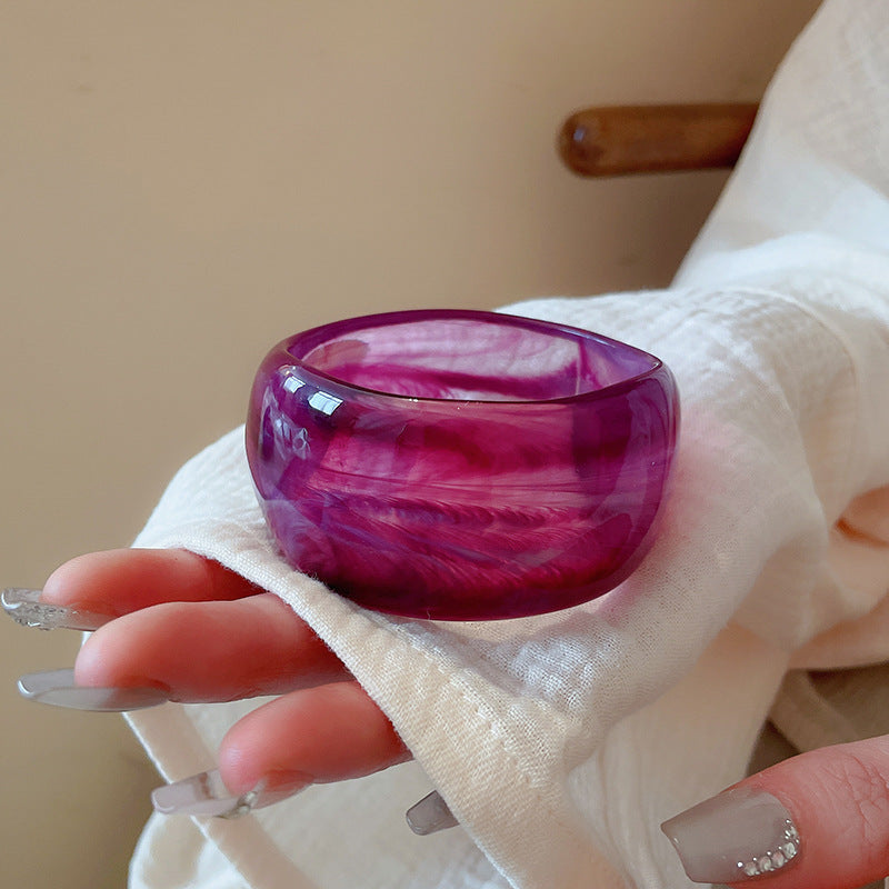 Irregular Blooming Wide Face Bracelet