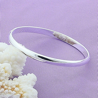 Silver-plated Simple Time Ring Bracelet
