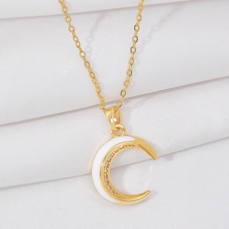 New Light Luxury And Simplicity Fashion All-match Moon Necklace For Women