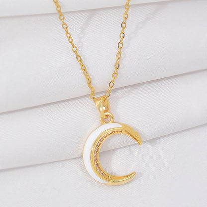 New Light Luxury And Simplicity Fashion All-match Moon Necklace For Women