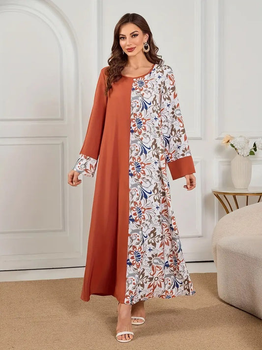 Lange rok met print voor dames - Polyestervezel, machinewasbaar, ondoorzichtig