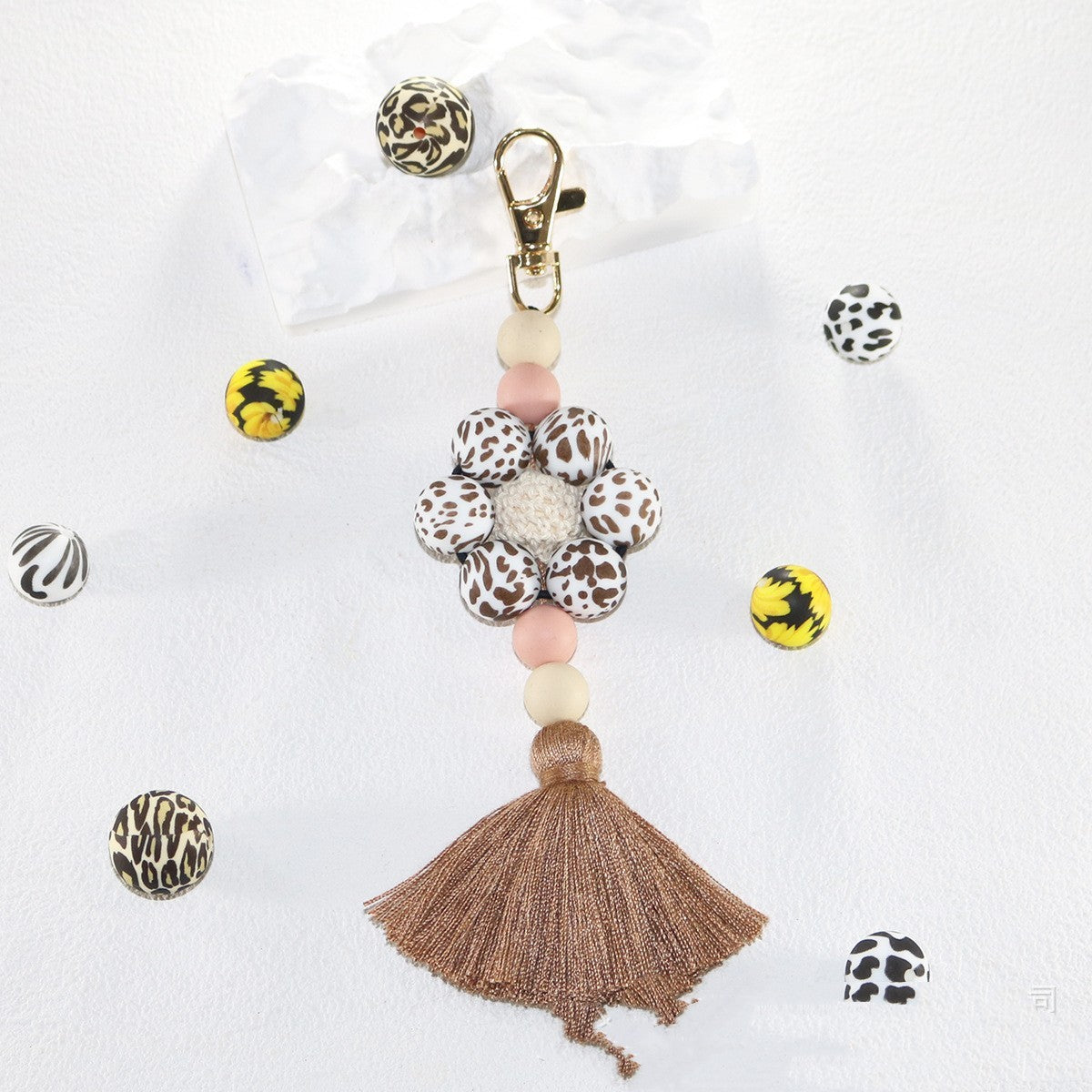 Creative Silicone Tassel Key Chain