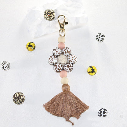 Creative Silicone Tassel Key Chain