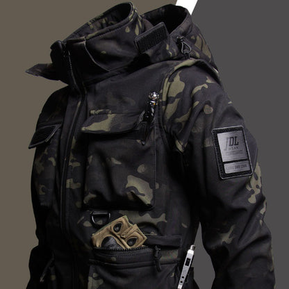 Jas Heren Winter Fleece-gevoerd Verdikt Camouflage Top Kleding Pak